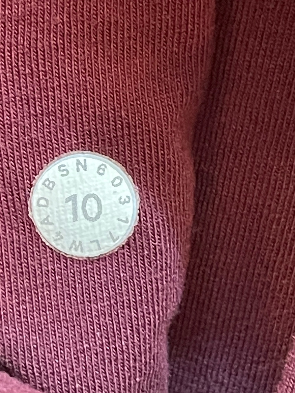 Lululemon Scuba Hoodie IV Garnet Maroon Burgundy size 10 - Picture 9 of 13